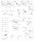 Air Cleaner Electrical Exhaust System Governor Spring Ignition Diagram and Parts List for  Briggs and Stratton Engine